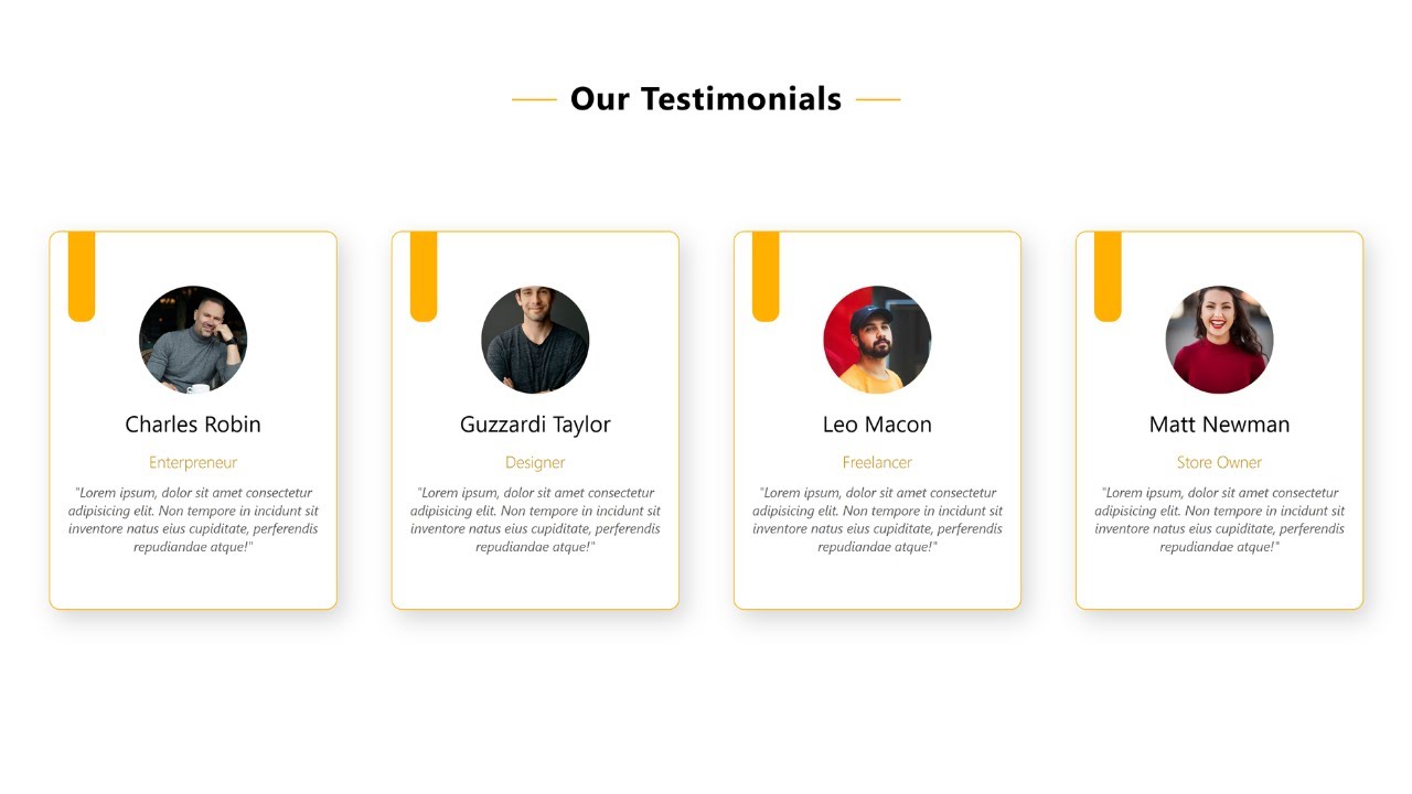 how to create a responsive testimonials section using only HTML & CSS ...