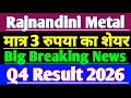 Rajnandini Metal share latest news | Rajnandini Metal today latest news | Rajnandini Metal target
