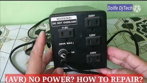AVR NO POWER?/HOW TO REPAIR?/