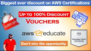 Biggest ever AWS Discount Vouchers | Up to 100% Discount | AWS Educate | Get AWS Certified for Free screenshot 4