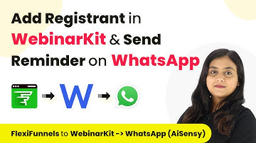 Add WebinarKit Registrant on FlexiFunnles Form Submission & Send Reminder on WhatsApp (AiSensy)