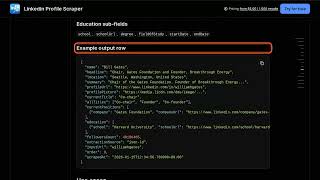 Linkedin Profile Scraper — Apify Actor Walkthrough