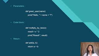 User-Defined Functions / Methods