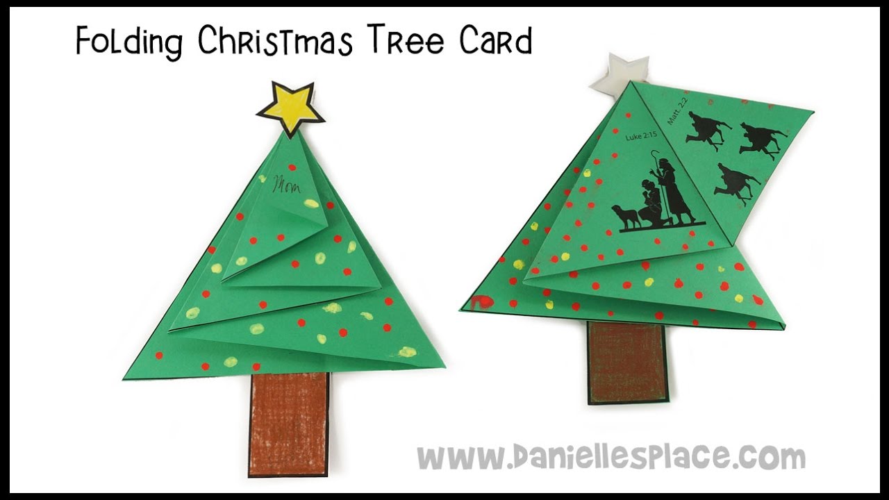 Christmas Tree Card Craft - YouTube