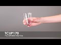 7 oz soft sided clear cup  tcup170