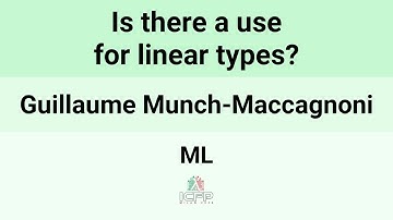 [ML24] Is there a use for linear types?