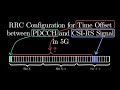 5G: CSI RS Configuration for Time offset between PDCCH and CSI-RS Signal