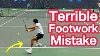 Avoid This Common Footwork Mistake After You Serve (Tennis Court Positioning)