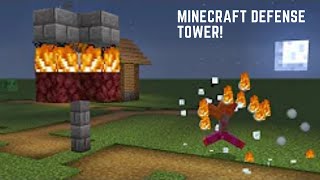 How to Make a Defense Tower (Turret) in Minecraft! 