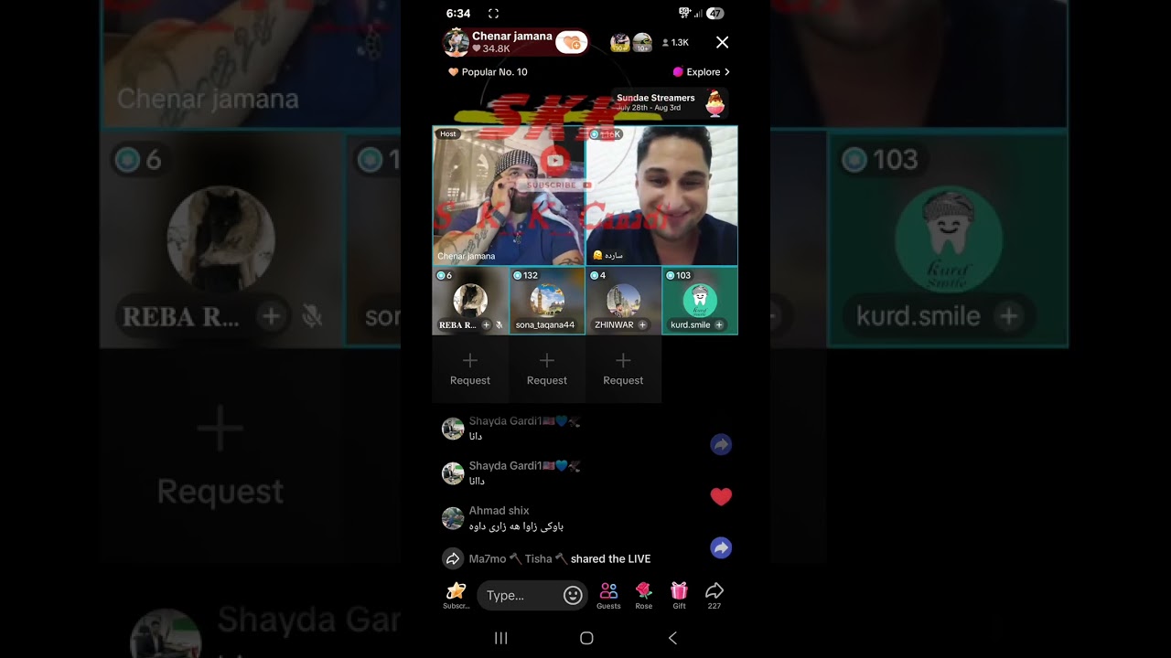 لایفی تازە سۆنە تاقانە و چێنەر و ساردە😂😂😂