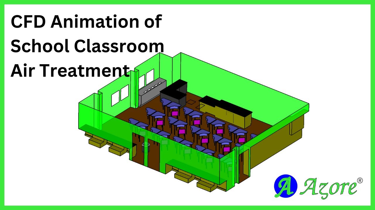 CFD Animation of School Classroom Air Treatment - YouTube