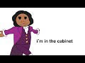 i’m in the cabinet but its animated