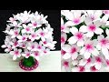 DIY-Paper flowers Guldasta made with Waste empty Plastic bottles| Paper ka Guldasta Banane ki vidhi