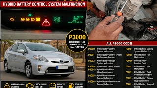 Toyota Prius P3000 Code | Hybrid Battery