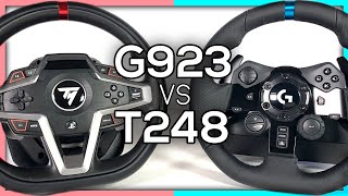 Logitech G923 VS Thrustmaster T248 | Which is the BEST EntryLevel Sim Racing Wheel?!
