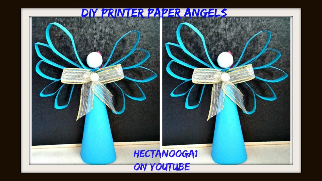 diy printer paper angel, Construction PAPER, CHRISTMAS