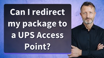 Can I redirect my package to a UPS Access Point?