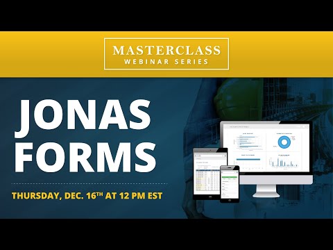 Jonas Masterclass Ep. 30: Jonas Forms