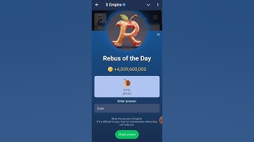 Rebus Of The Day || Code 6 & 7 September X Empire 😊 #xempire