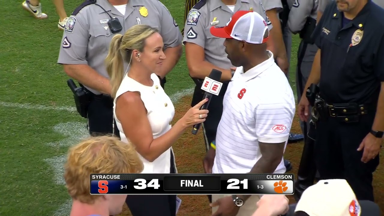 Fran Brown Postgame Interview at Clemson
