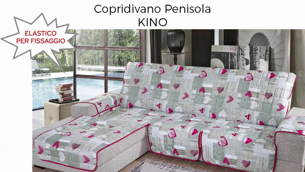Copridivano Trapuntato Con Penisola Modello Best, Colore Marrone, Impermeabile E Antimacchia, 190 Cm