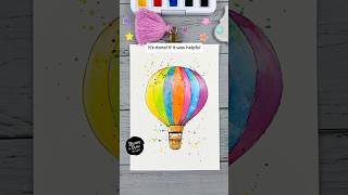 How to Draw an Air Balloon Tutorial for Watercolor Sketching Beginners