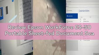 Review Epson WorkForce ES-50 Portable Sheet-fed Document Scanner for PC and Mac, Black