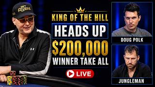 Hellmuth Heads-Up vs. Doug Polk, Jungleman Cates | Winner Take All $200k Heads Up Livestream Retro