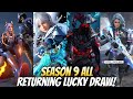 Season 9 2025 All Upcoming Returning Lucky Draws | Mythic CX9 &amp; Legendary Dark Shepherd Back | Codm