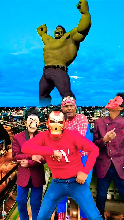 Superheroes and super Villain 🔥 Spider-Man | Ironman | Super Goblin | Hulk #shorts #youtubeshorts