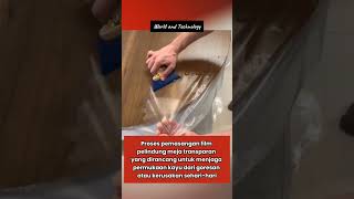 The process of installing protective film #uniquefacts #worldfacts #viral #reels