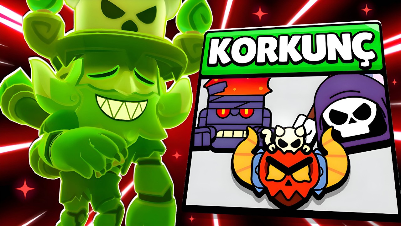 SADECE KORKUNÇ KARAKTERLERLE OYNADIK! 😱 | Brawl Stars