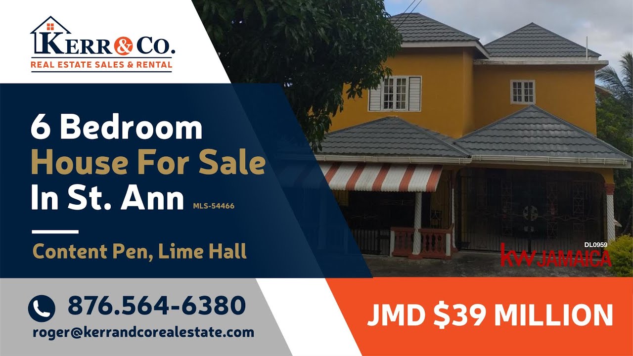 6 Bedroom House For Sale In Lime Hall, St. Ann, Jamaica YouTube