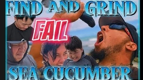 FIND AND GRIND SEA CUCUMBER FAIL!!
