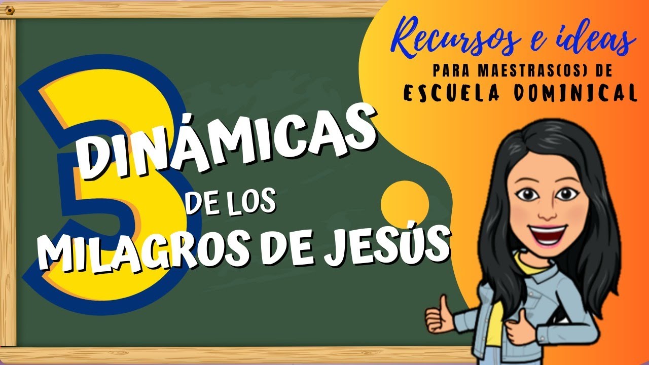 3 Dinámicas de los milagros de Jesús(RECURSOS PARA MAESTROS)