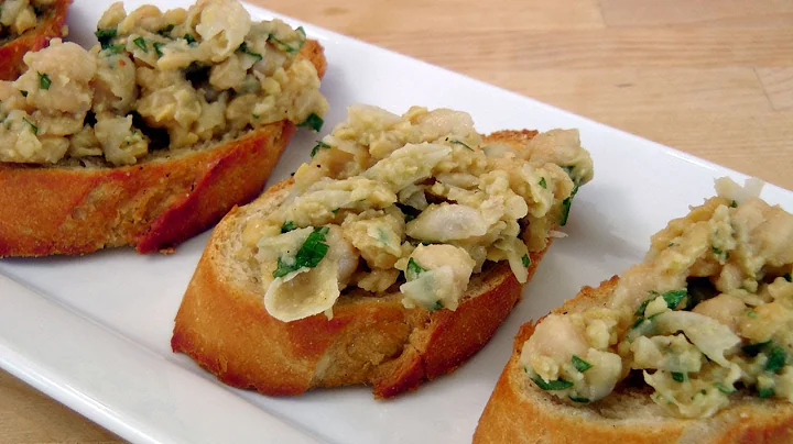 Chickpea Bruschetta - Recipe by Laura Vitale - Lau...