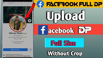 How to upload full size facebook profile picture without crop | facebook full profile picture 2021