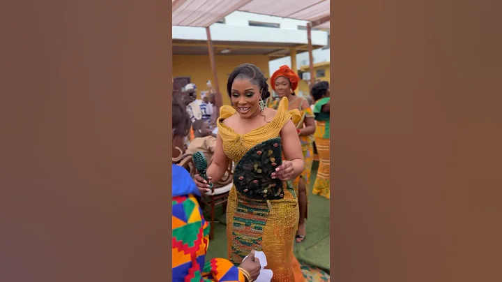 Beautiful Wedding Entrance Ghanaian Traditional Marriage #wedding #ghana #marriage #bride #shorts