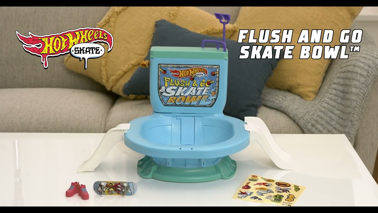 Hot Wheels Skate Flush & Go Skate Bowl Playset