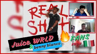 Juice WRLD & Benny Blanco - Real Shit (Official Lyric Video) | ITALIAN REACTION | [SUB ENG]