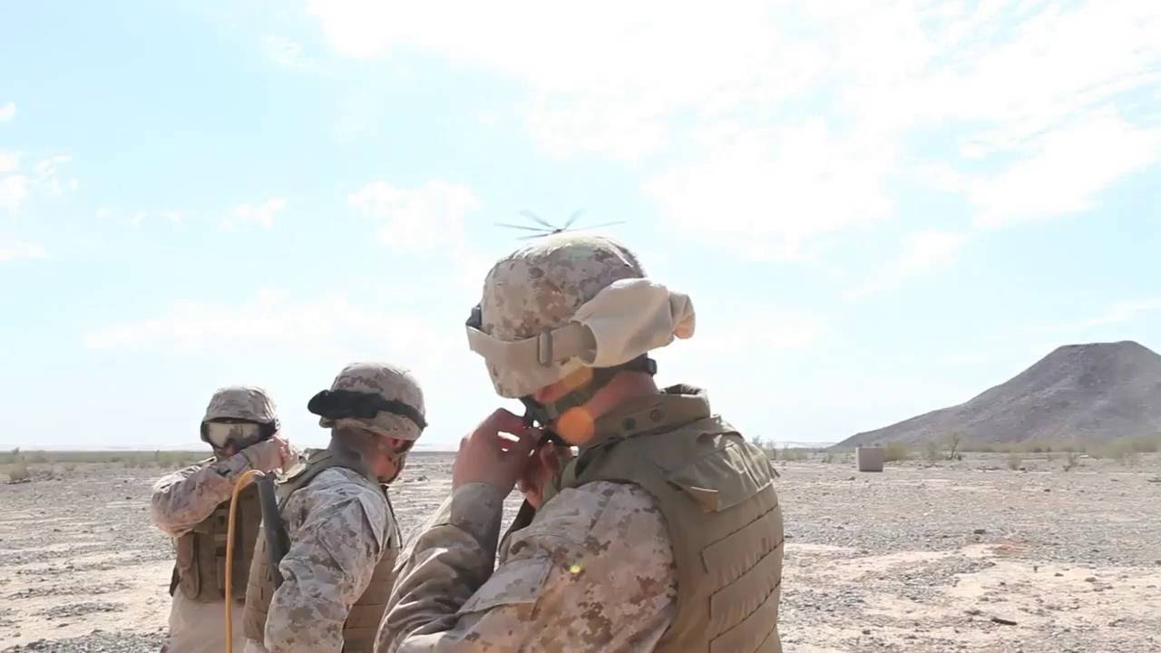 U S  Marines with Landing Support Company 1