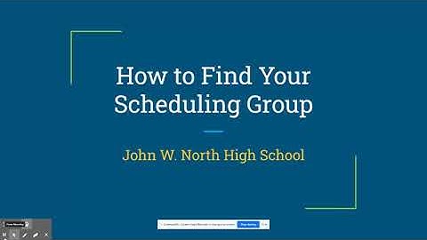 Finding Your Scheduling Group