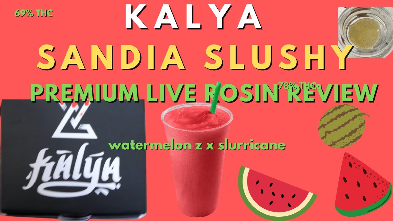This Live Rosin Was INSANE | Kalya Sandia Slushy Live Rosin Review
