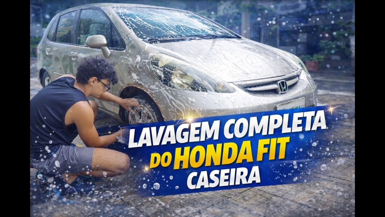 🔴LAVAGEM COMPLETA DO HONDA FIT 🔴
