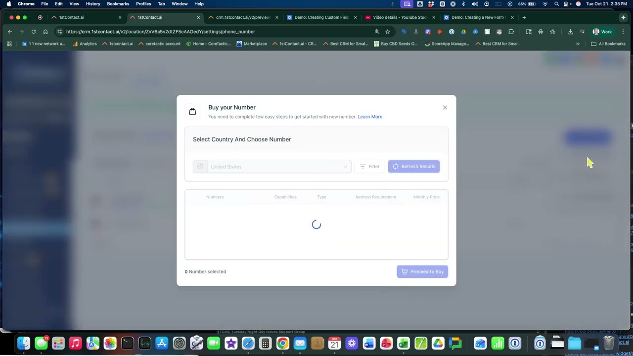 Demo: Setting up a new phone number