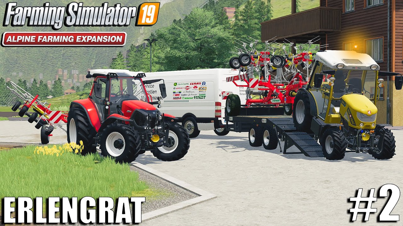 New Tractor & Mowing, Tedding Grass| Alpine DLC | ERLENGRAT | Farming Simulator 19 | #2