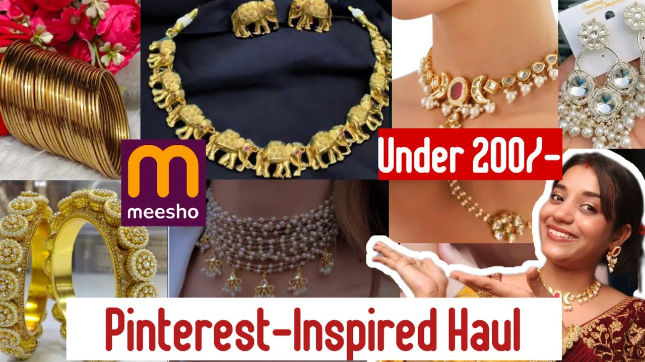 🌼Pinterest -inspired🌼 **Jwellery**Haul✨All UNDER**200**Festive Season ✨ Haul♥️