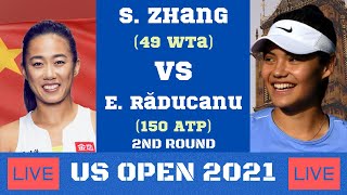 Shuai Zhang vs Emma Răducanu | US OPEN 2nd Round | Live written commentary