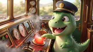 Dino Rides the Future Train 🚄 | Underwater Tunnel Adventure 🐳 | Safety Tips for Kids