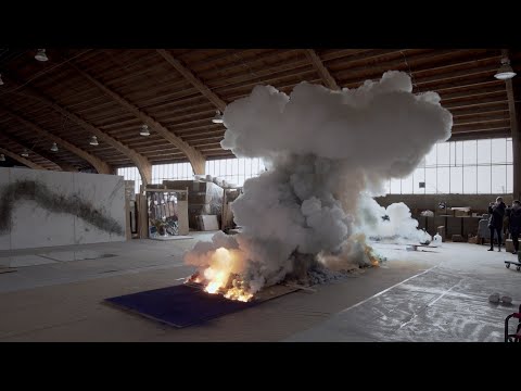Cai Guo-Qiang Creates New Gunpowder Paintings
